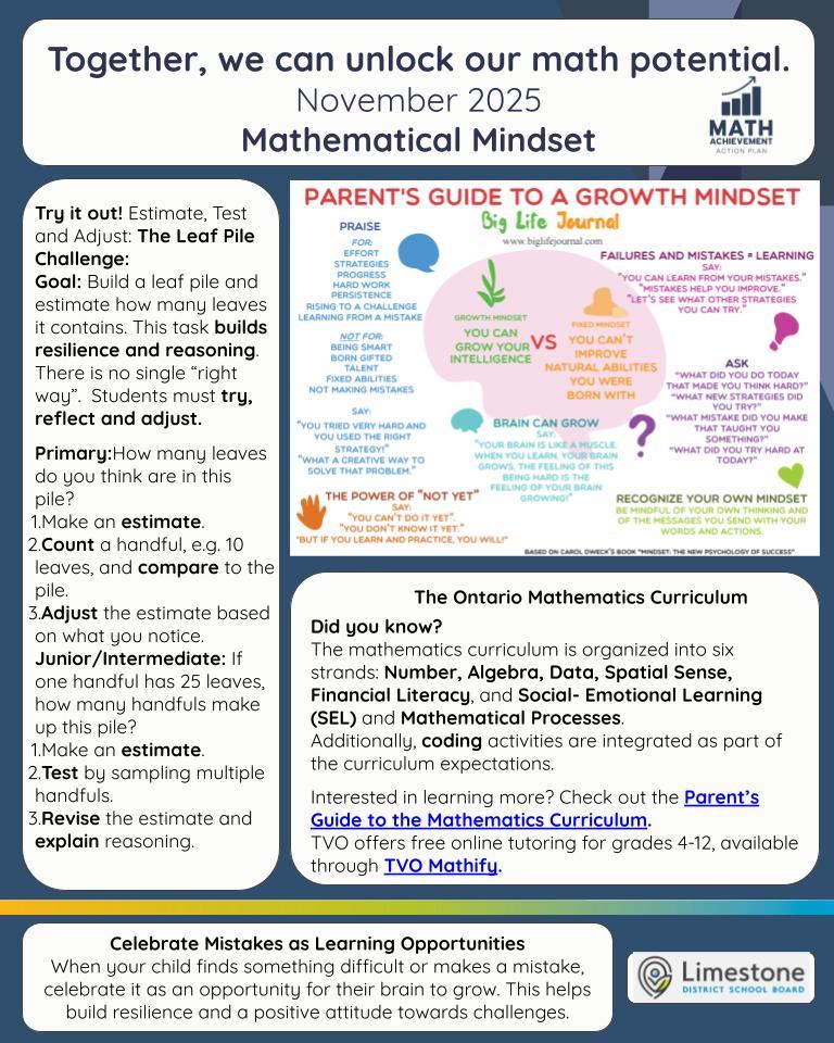 November Newsletter Math